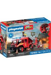 Playmobil City Action Camión de Rescate en Caso de Incendios con Luz y Sonidos