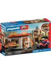 Playmobil City Action Quad de Bomberos con Hamburguesería