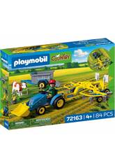 Playmobil Country Tractor Pequeño con Hileradora de Heno