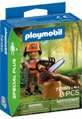 Playmobil Special Plus Trabajador Forestal con Motosierra