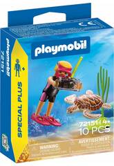 Playmobil Special Plus Figura Buceadora con Tortuga