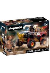 Playmobil WWE Vehículo Monster Truck con Figuras The Rock