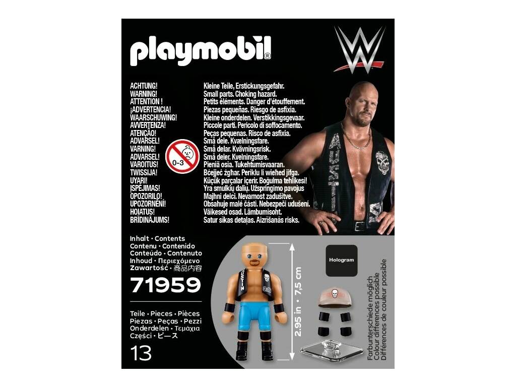 Playmobil WWE Figura Stone Cold Steve Austin - imagen 3