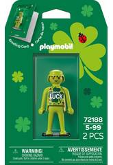 Playmobil Tarjeta de Felicitación: Mucha Suerte