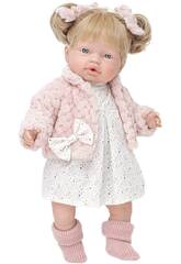 Poupée bébé Daniela qui parle, 40 cm, avec manteau