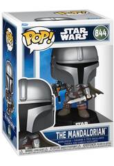 Figurine Funko Pop Star Wars The Mandalorian et Grogu – Figurine The Mandalorian avec tête articulée