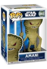 Funko Pop Star Wars The Mandalorian And Grogu Figura Amani com Cabeça Oscilante