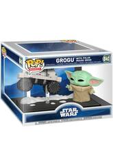 Funko Pop Star Wars The Mandalorian And Grogu Figura Grogu com Polar Mouse Droid