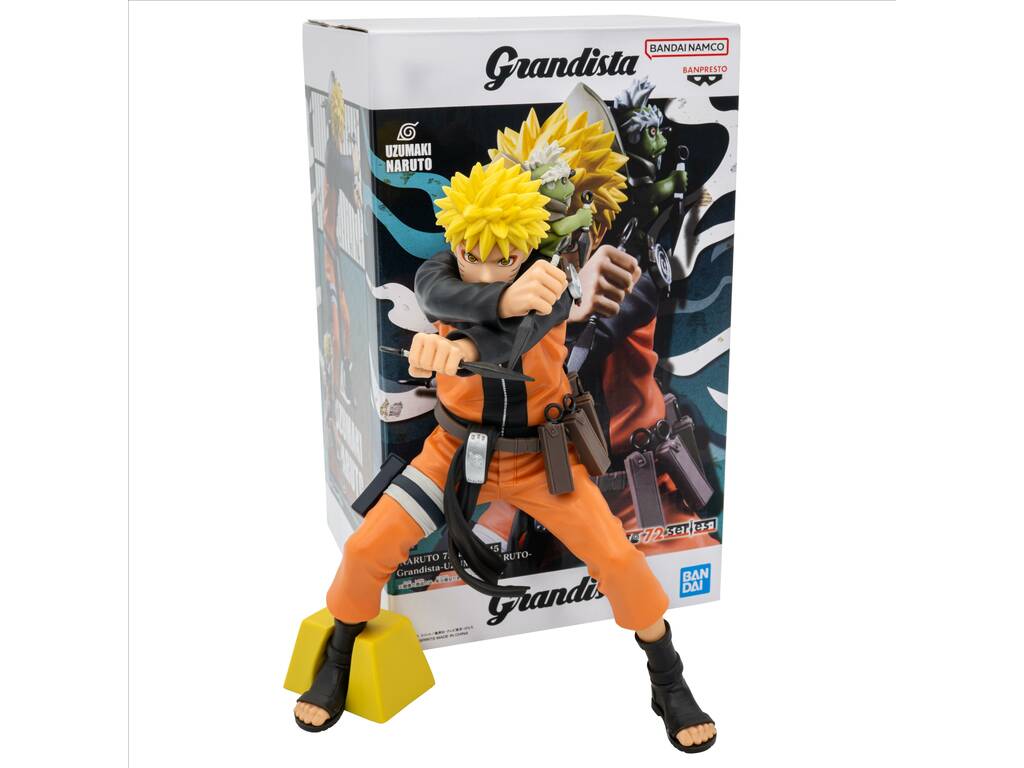 Naruto Shippuden Grandista Figura Uzumaki Naruto de 22 cm
