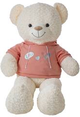 Peluche ours Bubu de 110 cm avec sweat-shirt