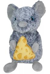 Peluche Topolino con Formaggio da 30 cm