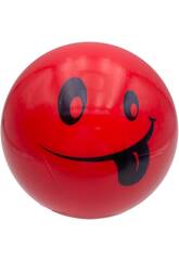 Balle pour enfants en mousse Émoticône rouge de 15 cm