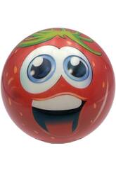 Balle pour enfants en mousse Fraise de 15 cm