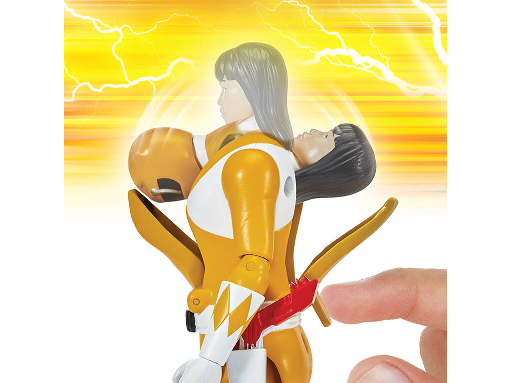 Figurine Auto-Morphin Power Rangers Mighty Morphin Re-Ignition de 14 cm avec accessoires