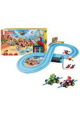 Mario Kart World Circuito Carrera First con Mario e Yoshi