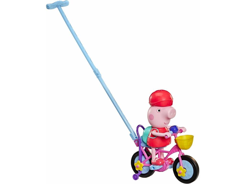 Peppa Pig Juguete Interactivo Pedaleando con Peppa de 30 cm con Sonidos y Reacciones