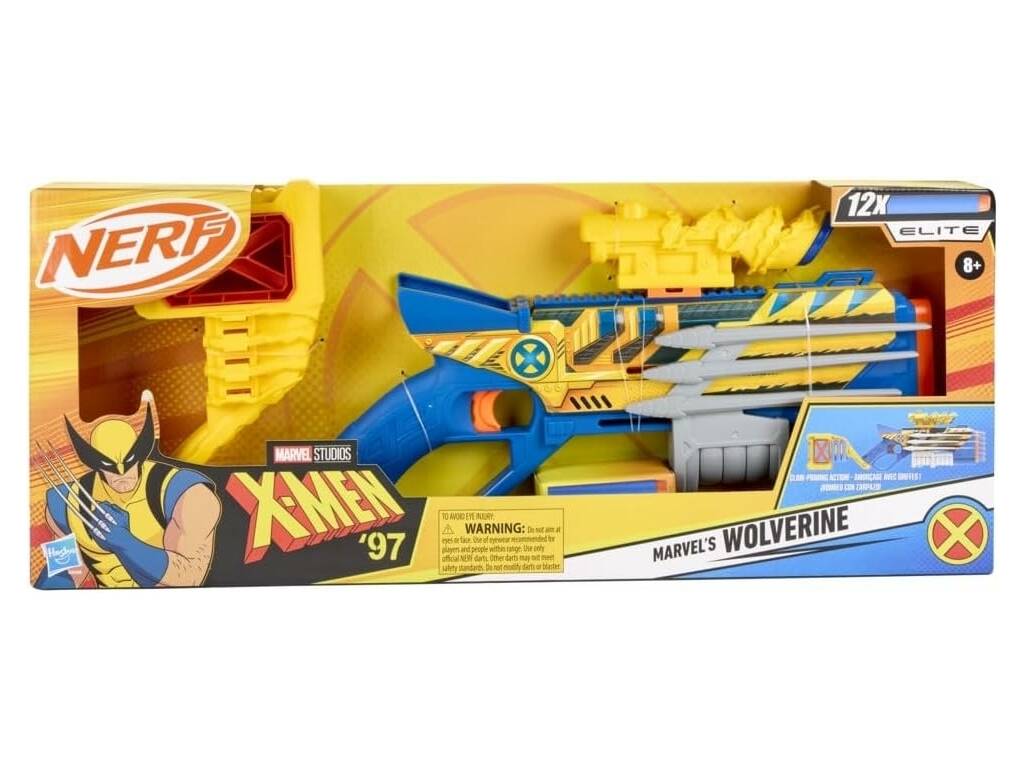 Nerf X-Men '97 Marvel's Wolverine Blaster mit 12 Elite-Darts