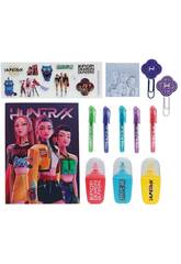 Set di articoli di cartoleria Huntrix K-Pop Demon Hunters da 15x20x2 cm