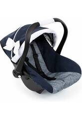 Sillita del Coche para Muñeca Azul Marino de 20x33x46 cm