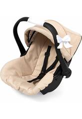 Sillita del Coche para Muñeca Beige de 20x33x46 cm