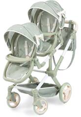 Carrello per bambole gemelle Xeo Twin Verde