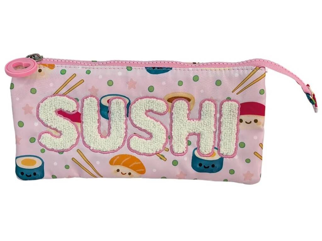 Blin Blin Portatodo Triple Rosa Sushi de 11x23x5 cm