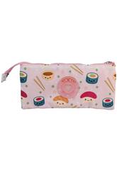 Blin Blin Portatodo Triple Rosa Sushi de 11x23x5 cm