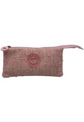 Blin Blin Portatodo Triple Rosa Brillante de 11x23x5 cm