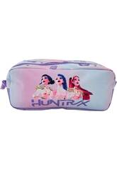 K-Pop Demon Hunters Portatodo Doble Rosa y Azul de 10x22x6 cm