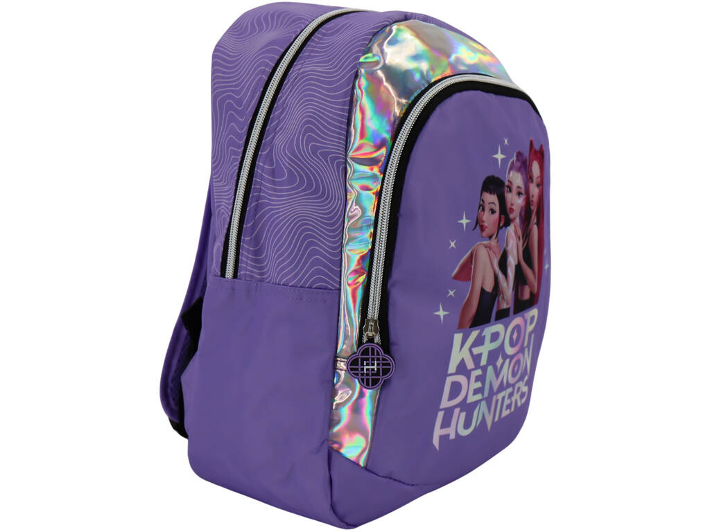 K-Pop Demon Hunters Mochila Violeta de 38x28x16 cm