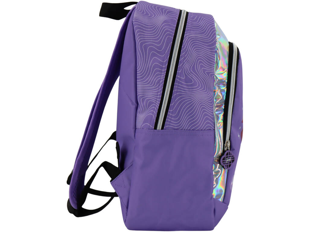 K-Pop Demon Hunters Mochila Violeta de 38x28x16 cm