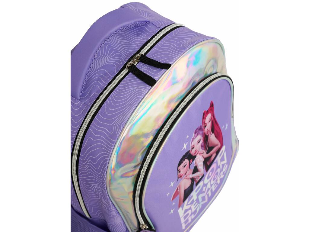 K-Pop Demon Hunters Mochila Violeta de 41x31x15 cm