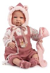 Poupée bébé Sara Llorona de 50 cm avec tétine et petit doudou