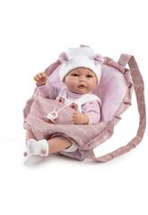 Poupée bébé Martina, 42 cm, avec porte-bébé et tétine