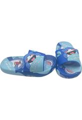 Chanclas Infantiles Tiburón Azul Talla 28-29