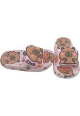 Chanclas Infantiles Capibara Rosa Talla 24-25