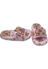 Chanclas Infantiles Capibara Rosa Talla 28-29