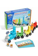 Number Blocks Treno Espresso Set di attività con cubi MathLink da 68 pezzi