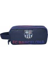 FC Barcelona Portatodo Triple Negro con 3 Cuerpos de 10x22x7 cm