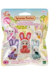 Sylvanian Families Figurine surprise, édition Costumes de lapins colorés