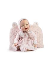 Boneca Bebé Reborn Noel de 42 cm com Mantinha e Biberão