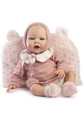 Boneca Bebé Reborn Diana de 42 cm com Gorrito e Babete