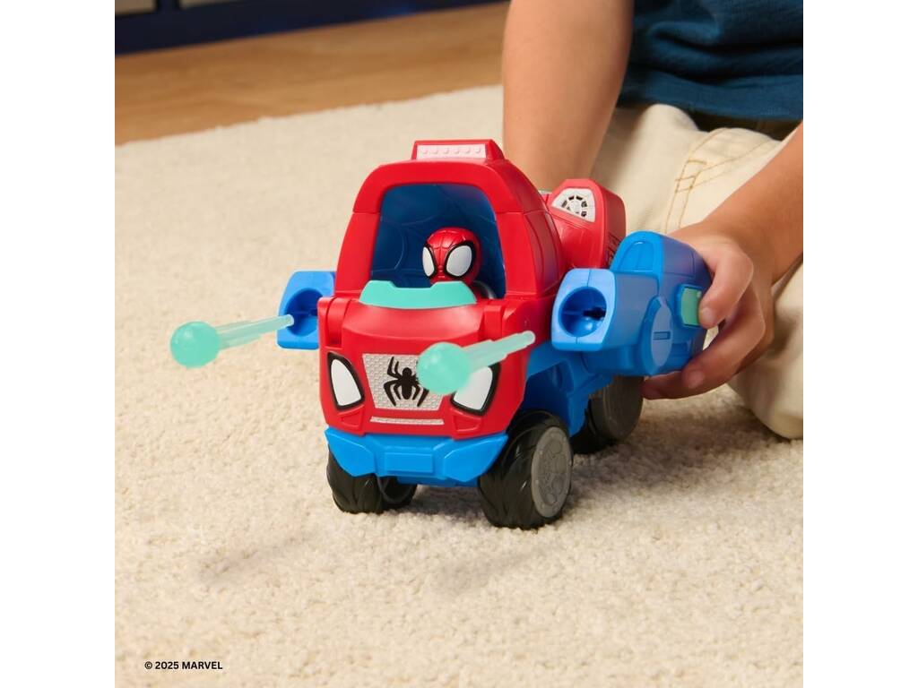 Marvel Spidey And His Amazing Friends Véhicule 2 en 1 Spidey transformable - imagen 5