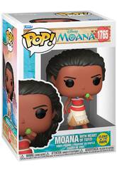 imagen Funko Pop Disney Vaiana Figura Vaiana con el Corazón de Te Fiti Glows In The Dark