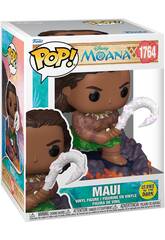 imagen Funko Pop Disney Vaiana Figura Maui Glows In The Dark