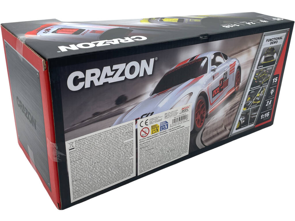 Auto radiocomandata trasformabile ACE 2 arancione 1:16 con luci