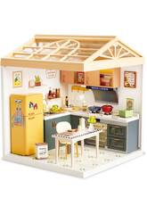 Mini Rooms Dreamy Bay-Scene Playset Cocina de 19,5x16,5x16,5 cm con Miniaturas y Luz LED
