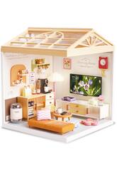 Mini Rooms Dreamy Bay-Scene Playset Salón Recibidor de 19,5x16,5x16,5 cm con Miniaturas y Luz LED