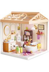 Mini Rooms Dreamy Bay-Scene Playset Baño de 19,5x16,5x16,5 cm con Miniaturas y Luz LED