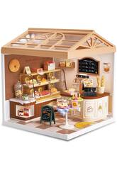 Mini Rooms Dreamy Bay-Scene Playset Panadería de 19,5x16,5x16,5 cm con Miniaturas y Luz LED